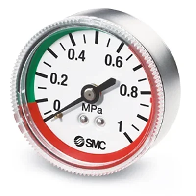 Manomètre SMC, 0mPa à 1mPa, raccord R 1/4, Ø cadran 51.4mm