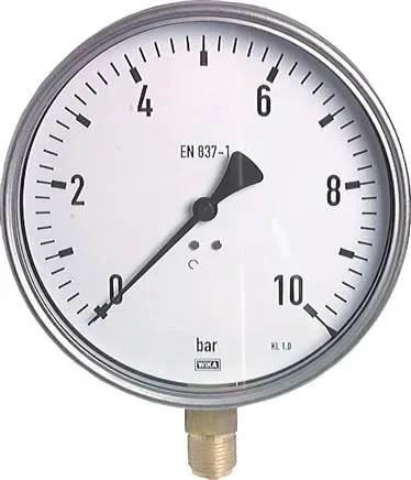 Manomètre vertical (CrNi/Ms), 160mm, 0 – 2,5 bar