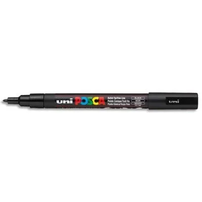 Marqueur peinture à l’eau Posca PC-3M – pointe conique polyester fine 1,5 mm – noir