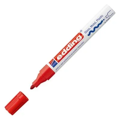 Marqueur peinture Edding E 750 – pointe ogive – rouge