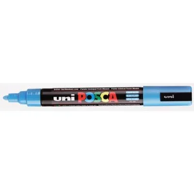 Marqueur peinture Uni Posca PC-5M – pointe conique – 2,5 mm – bleu clair
