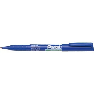 Marqueur permanent Pentel Green Label NMS50 – pointe fine 2 mm – bleu