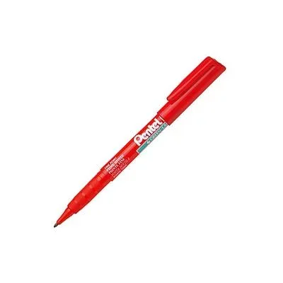 Marqueur permanent Pentel Green Label NMS50 – pointe fine 2 mm – rouge