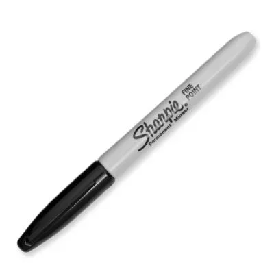 Marqueur permanent Sharpie Fine – pointe ogive 0,9 mm – noir