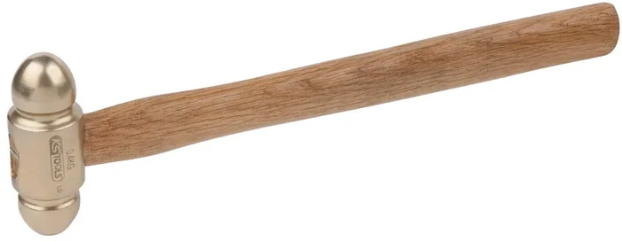Marteau à panne sphérique BRONZEplus manche hickory, tête 1300g, 400mm KS TOOLS – 963.2116