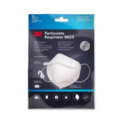 Masque de protection respiratoire FFP2 Nexcare sans soupape – Blanc – Boîte de 3