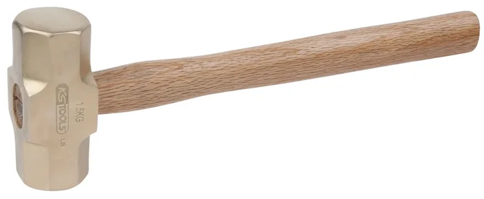 Massette octogonales BRONZEplus manche hickory, tête 3500g, 900mm KS TOOLS – 963.2083