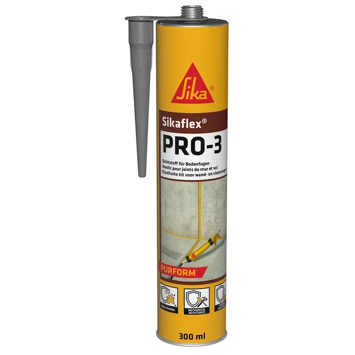 MASTIC CARTON DE 12 CARTOUCHES 300ML DE SIKAFLEX PRO-3 PURFORM GRIS BETON – SIKA – 693943