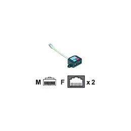 Mcl dedoubleur ethernet blinde câble de réseau métallique
