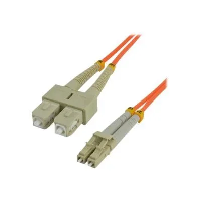 Mcl jarretière optique om2 duplex multimode 50/125 – sc / lc 0.5m