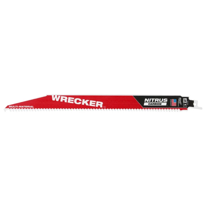 Milwaukee 48475273 Lame de scie alternative Sawzall WRECKER NITRUS Carbide – 300 x 6TPI – multi mat.