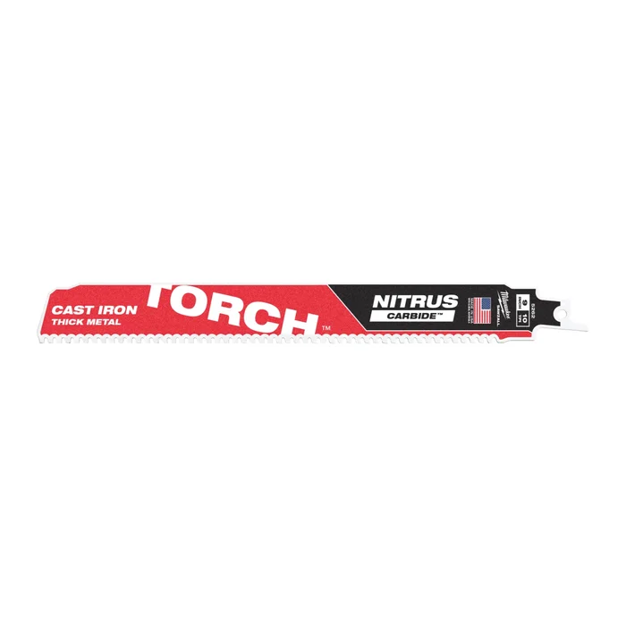 Milwaukee 48476252 Lame de scie alternative Sawzall TCT TORCH NITRUS – 230 x 10TPI – métal