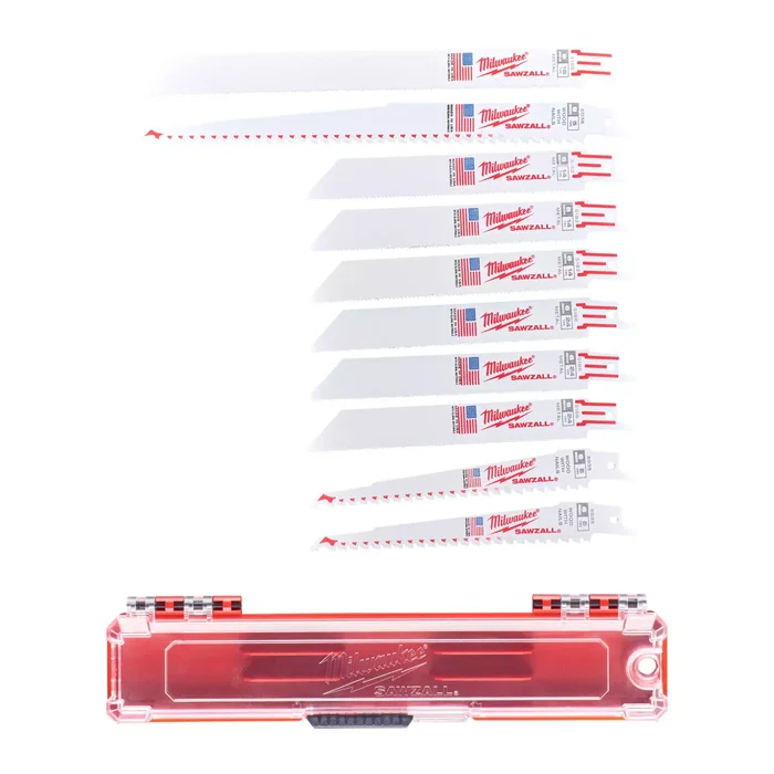 Milwaukee 49222211 Jeu de 10 lames de scie sabre