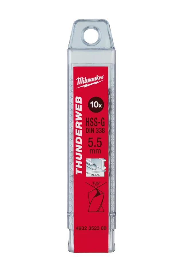 Milwaukee 4932352390 Foret métaux Thunderweb HSS-G – 1 x 34 x 12 mm – (2 pièces)