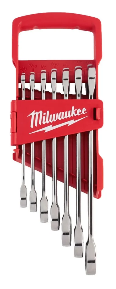 Milwaukee 4932464995 Jeu de clés à anneaux 7 pièces MAXBITE™ – 3/8″-3/4 »