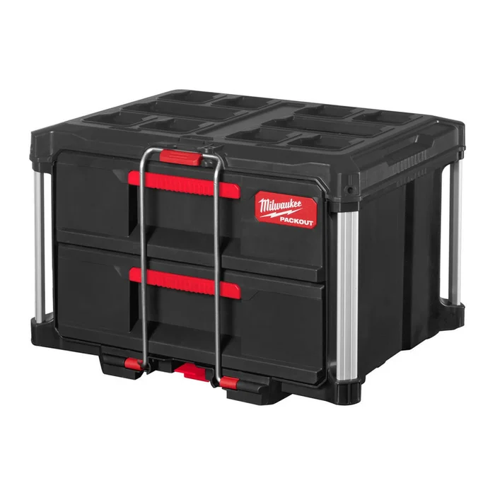 Milwaukee 4932472129 Packout – Boîte à outils – avec 2 tiroirs