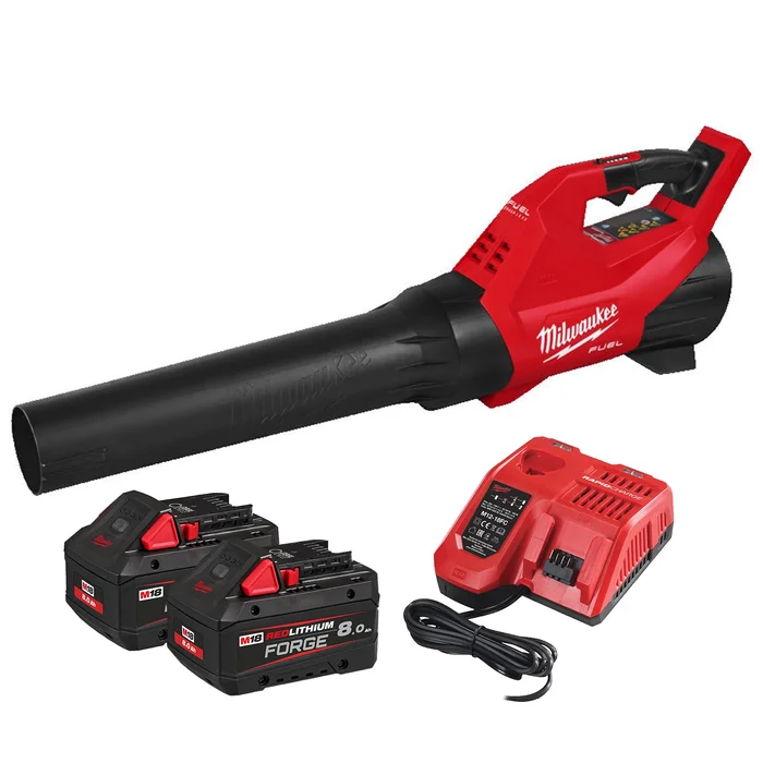 Milwaukee M18 FBLG3-802 Kit souffleur de feuilles sans fil 18 V Li-Ion (2 x 8,0 Ah) – 193 km/h