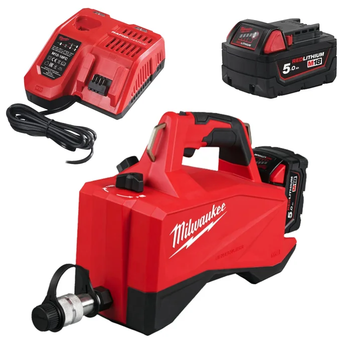 Milwaukee M18 HMP700-501 18V Li-ion batterie hydraulique mini pompe (1x 5.0Ah batterie) – 700 bar