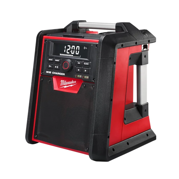 Milwaukee M18 RC-0 Radio de chantier sans fil 18 V Li-Ion avec fonction de recharge – fonctionne sur secteur et batterie