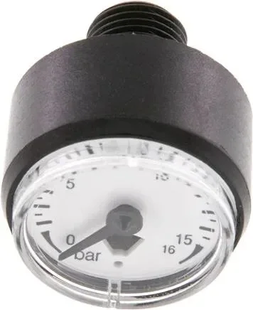 Mini manomètre, 23mm, 0 – 16bar, G 1/8