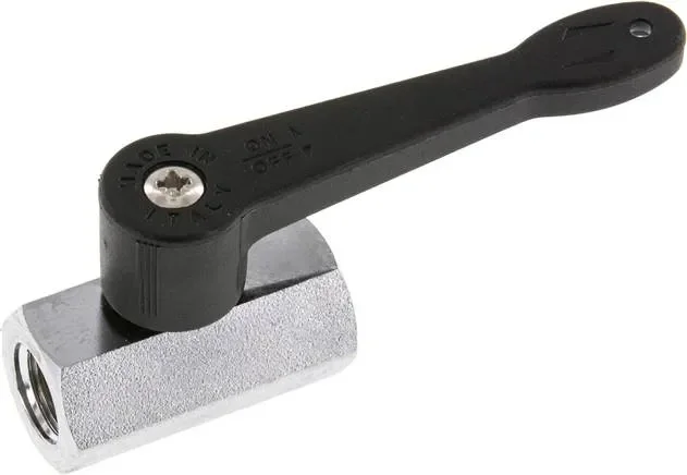 Mini-robinet à bille poignée longue, G 1/4″ femelle, PN 15