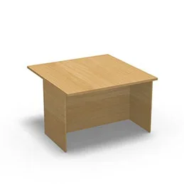 Module de banque d&rsquo;accueil Come In droit pour personnes à mobilité réduite H 75,8 x L 120 x P70 cm décor hêtre naturel