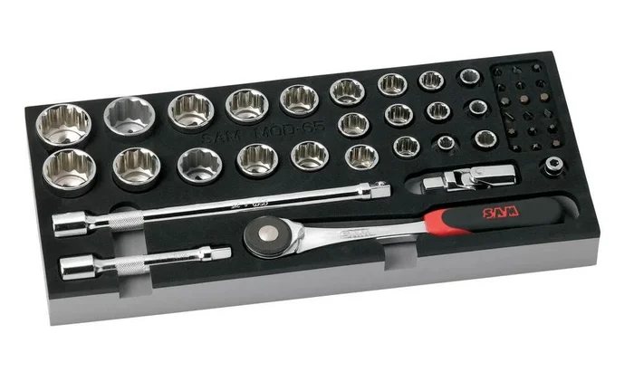 MODULE MOUSSE DOUILLES 1/2′ 12 PANS SAM OUTILLAGE – 75S45MM