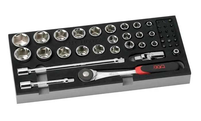 MODULE MOUSSE DOUILLES 1/2′ 6 PANS SAM OUTILLAGE – 75SH45MM