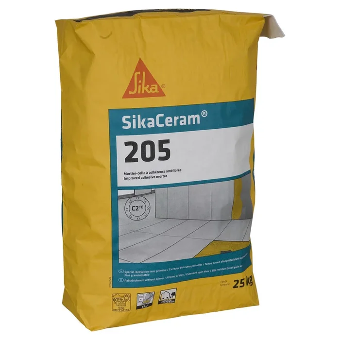 MORTIER-COLLE AMÉLIORÉ SAC DE 25KG DE SIKACERAM-205 – SIKA – 131272