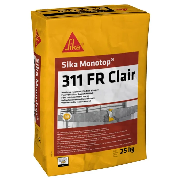 MORTIER DE RÉPARATION PACK DE 4 SACS DE 5KG SIKA MONOTOP-311FR – SIKA – 819945