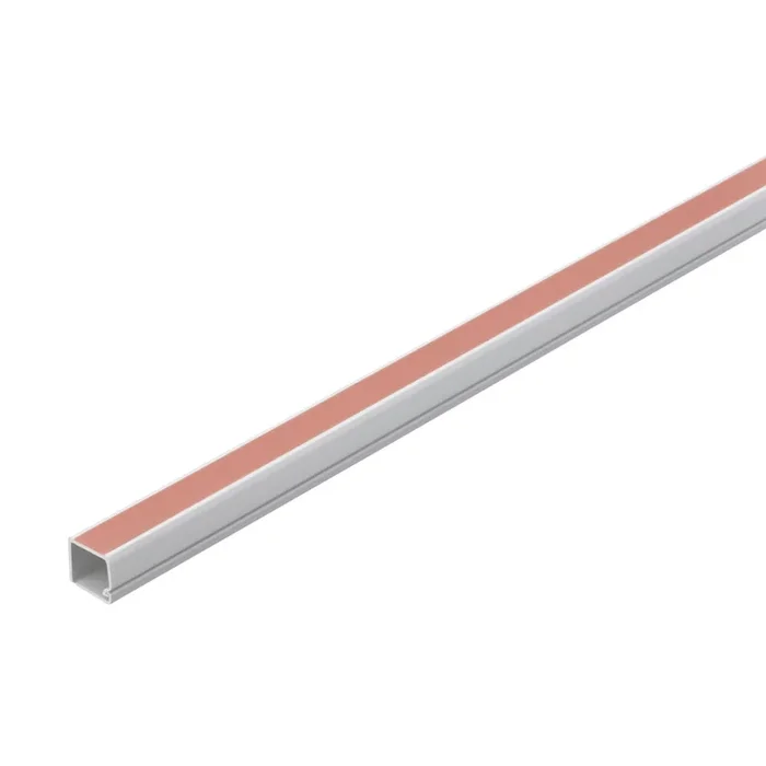 MOULURE ADHESIVE MONOCANAL 16X16 MM 2M BLANC – DEBFLEX – 439002