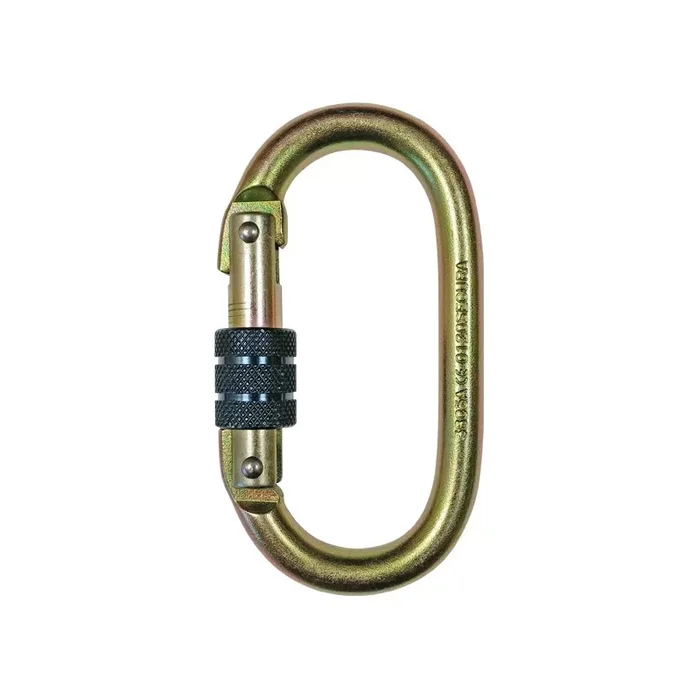Mousqueton a vis acier zingue ouverture 18 mm