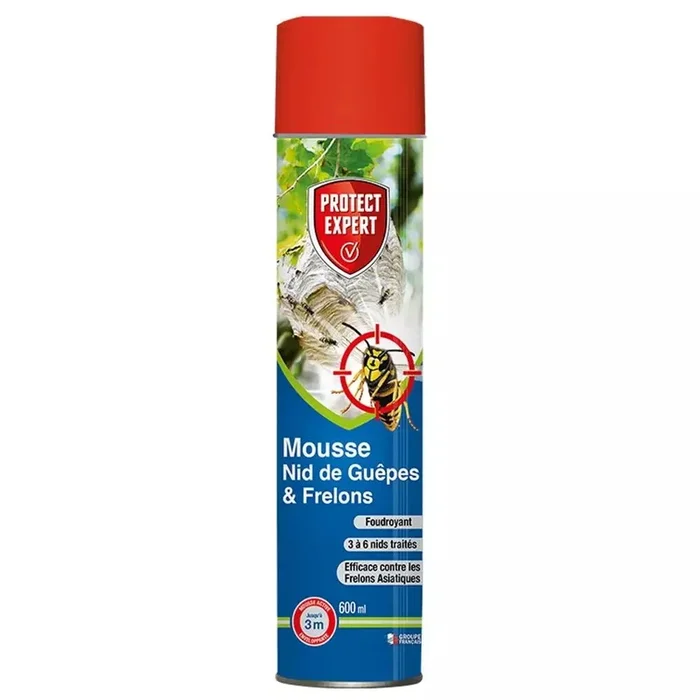 Mousse nid de guêpes frelons 600 ml