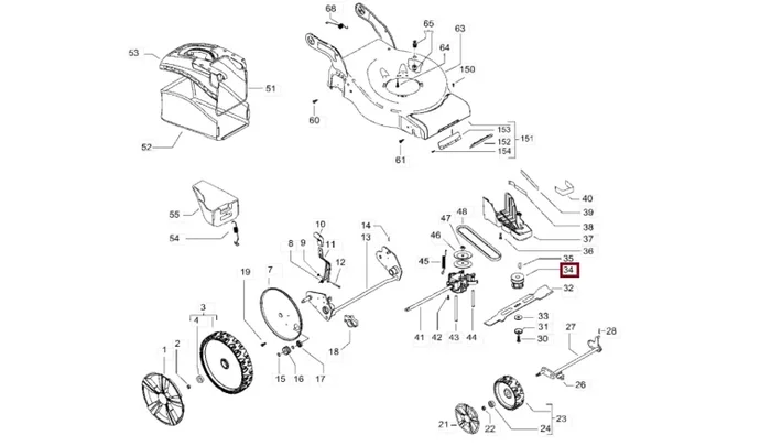 Moyeu de Lame pour Tondeuse M46-140, M51-875 … – Ref 504 59 12-01 – Husqvarna
