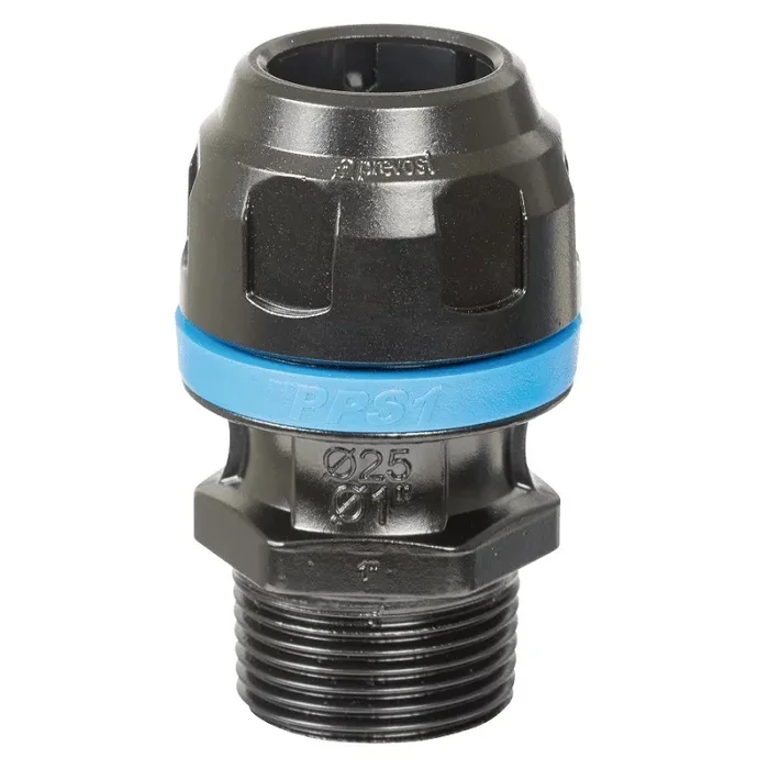 MUFFE DROIT PREVOST AVEC FILETAGE EXTERNE pour tube avec Ø extérieur=40 AG BSPT=R 1 1/2 AG NPT=