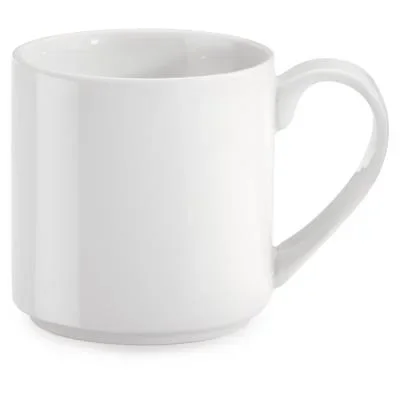Mug en porcelaine 25 cl – Blanc – Lot de 12