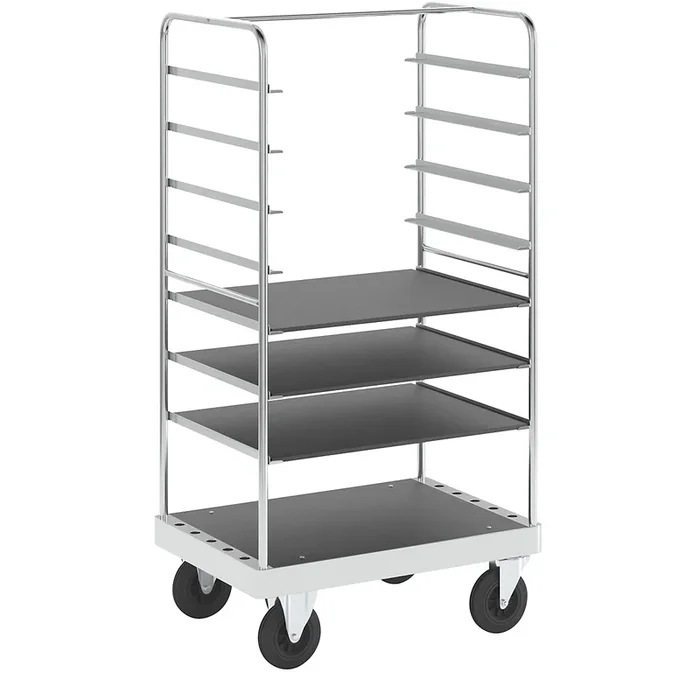 Multi-chariot à tablettes galvanisé – Kongamek