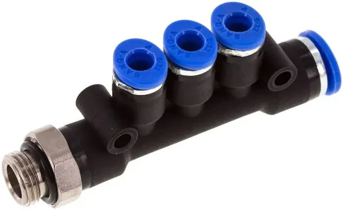Multiples raccords à emboîter. G 1/8&Prime;-6mm-4mm, standard IQS3 sorties