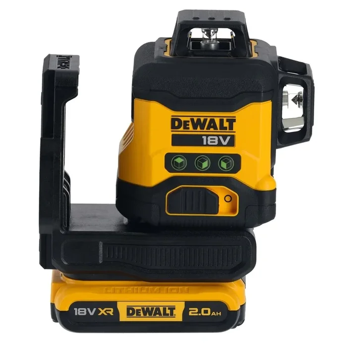 Niveau laser multilignes 3 x 360° compact XR 18 V 2 Ah Li-Ion – faisceaux verts – DCLE34031D1-QW – DEWALT