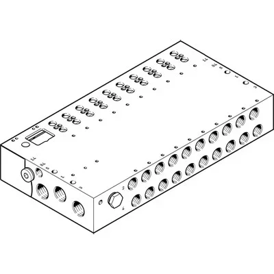 Nourrice de distribution pneumatique Festo G 1/4 G 3/8