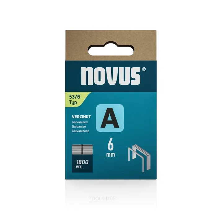 Novus Agrafe avec fil fin A 53/6mm (1.800 pièces)