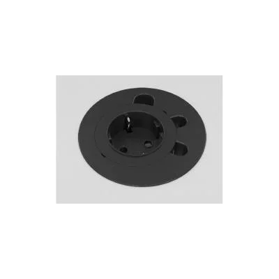 Obturateur VersaDot avec prise électrique et câble d&rsquo;alimentation 2m – diamètre 68 mm – noir