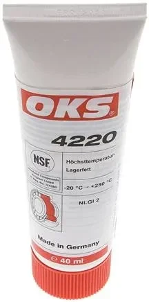 OKS 4220 – Graisse pour roulements haute température (NSF H1), tube de 40 ml