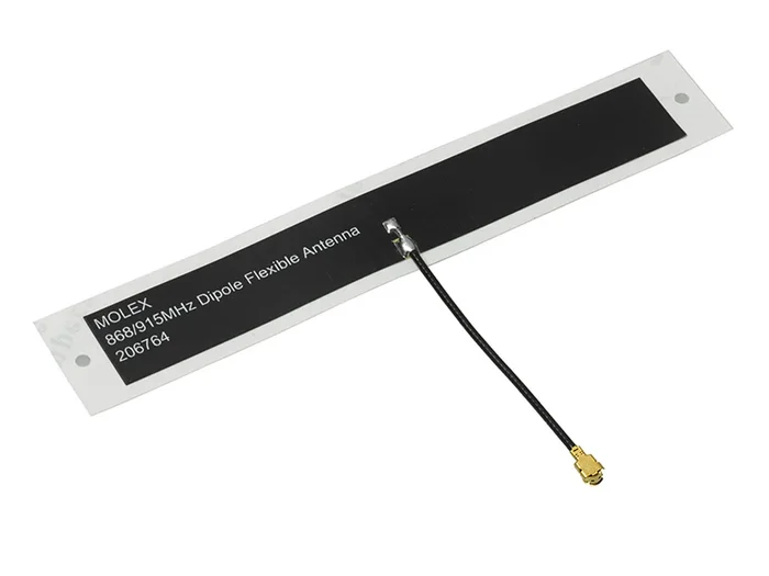 Omnidirectionnelle Antenne télémétrie Molex 206764-0050 Adhésif Carré 915MHz 868MHz Femelle 1.3dBi ISM Band