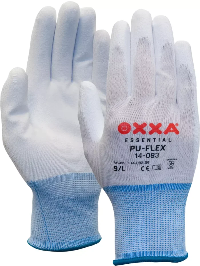 Oxxa 14-083 Gants de travail PU-Flex – Blanc – 10/XL