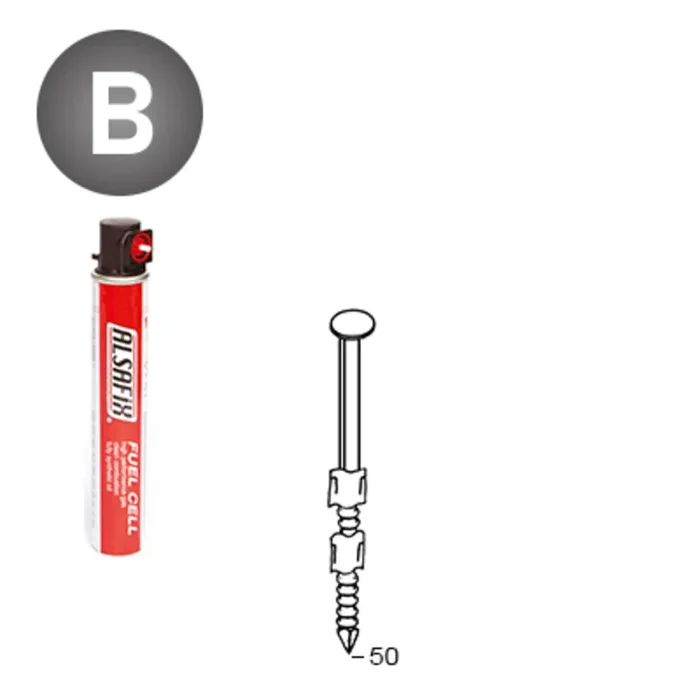 PACK 20° 2,9 X 50 ANNELÉES – 2200 POINTES + 2 GAZ – ASLAFIX – P2029502