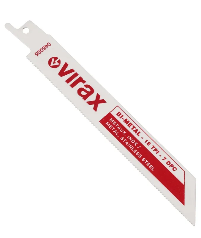 Pack 5 lames scie sabre 10 d/ » 200 mm VIRAX – 046011