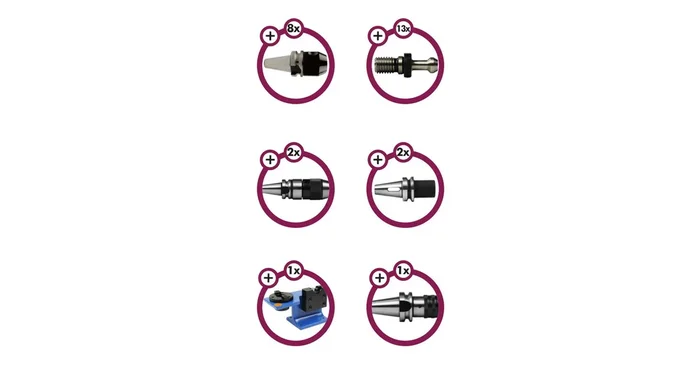 Pack de 24 porte-outils BT30 version Weldon. MW-Tech
