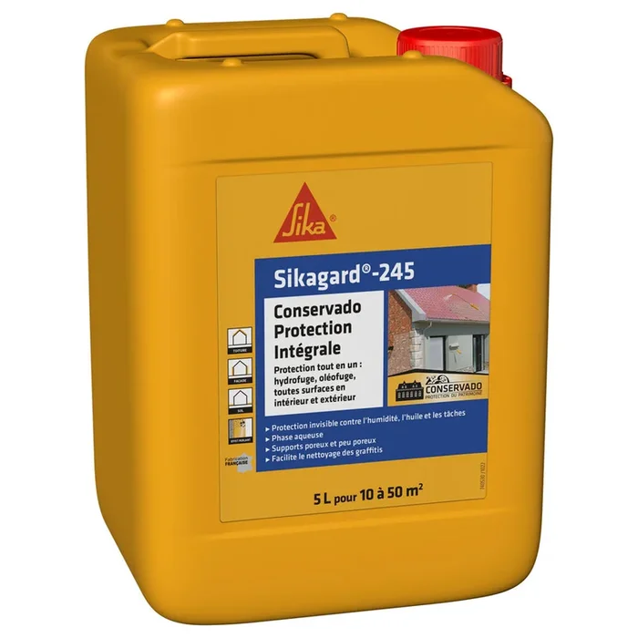 PACK DE 4 BIDONS 5L DE SIKAGARD-245 CONSERVADO PROTECTION INTEGRALE – SIKA – 740205
