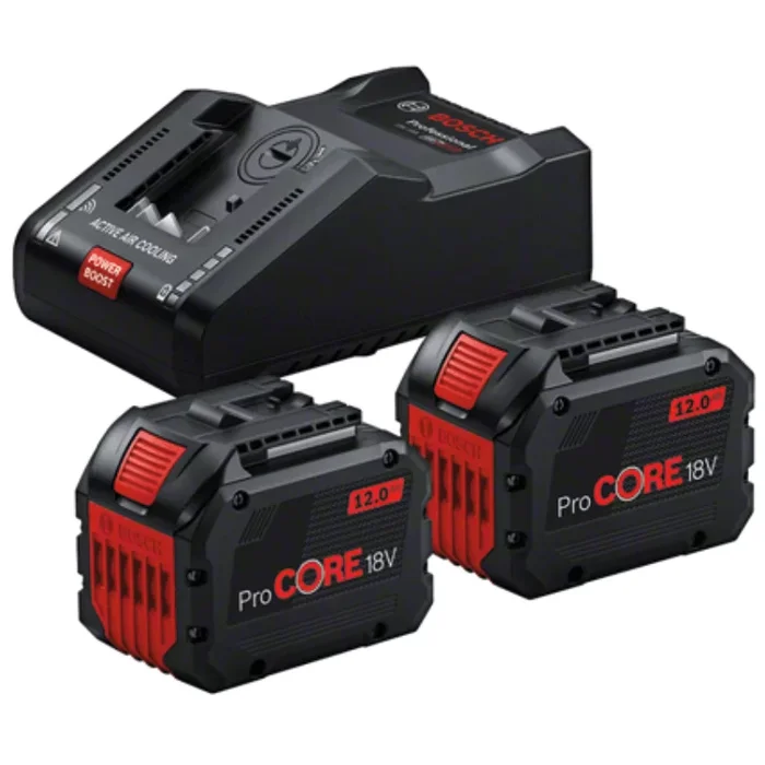 Pack de demarrage Bosch 2 Batteries ProCORE 18V 12,0Ah Chargeur et module Bluetooth GCY42